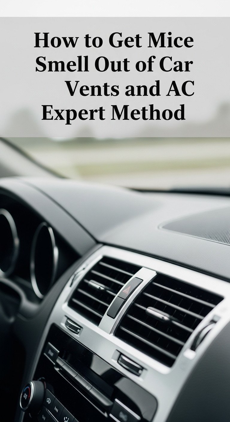 how to get mice smell out of car