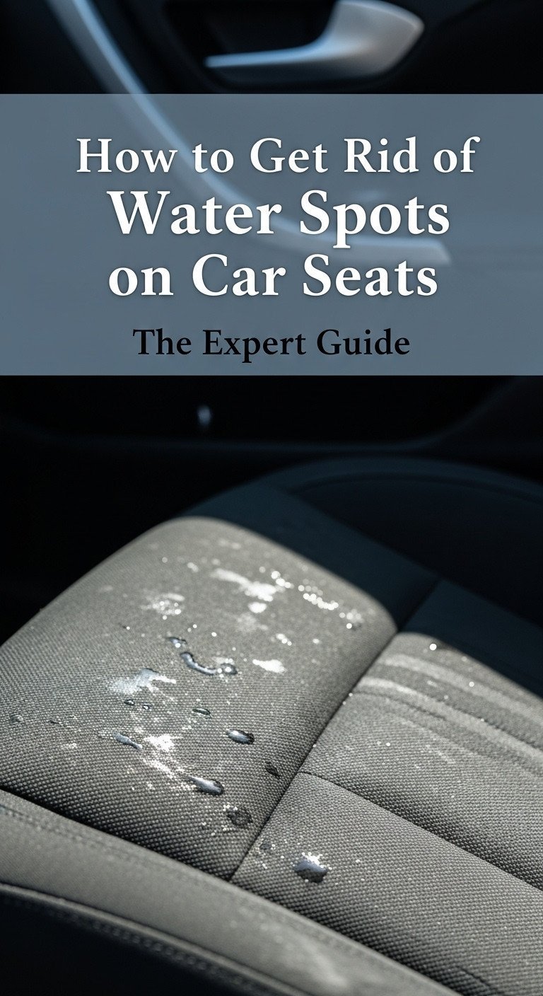 how to get rid of water spots on car seats
