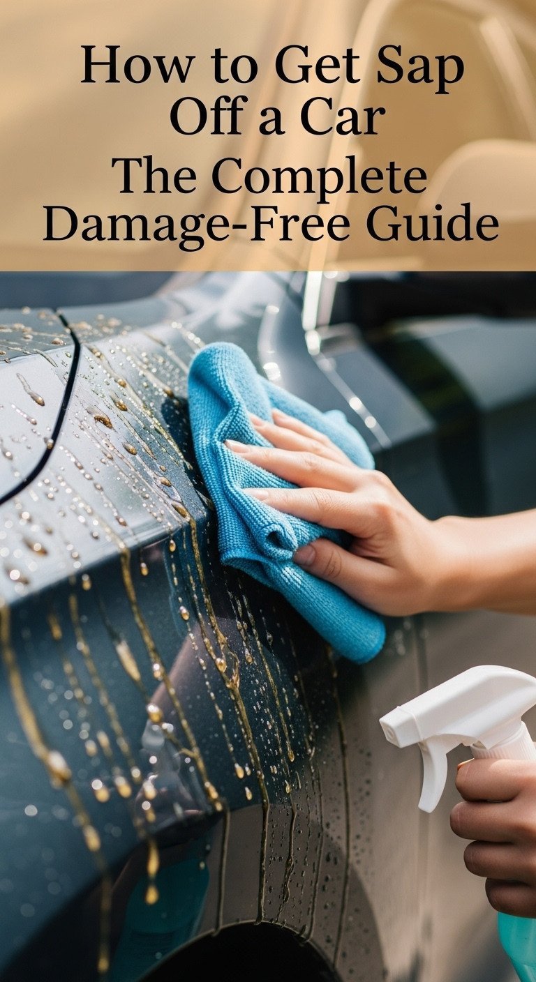 how to get sap off of a car