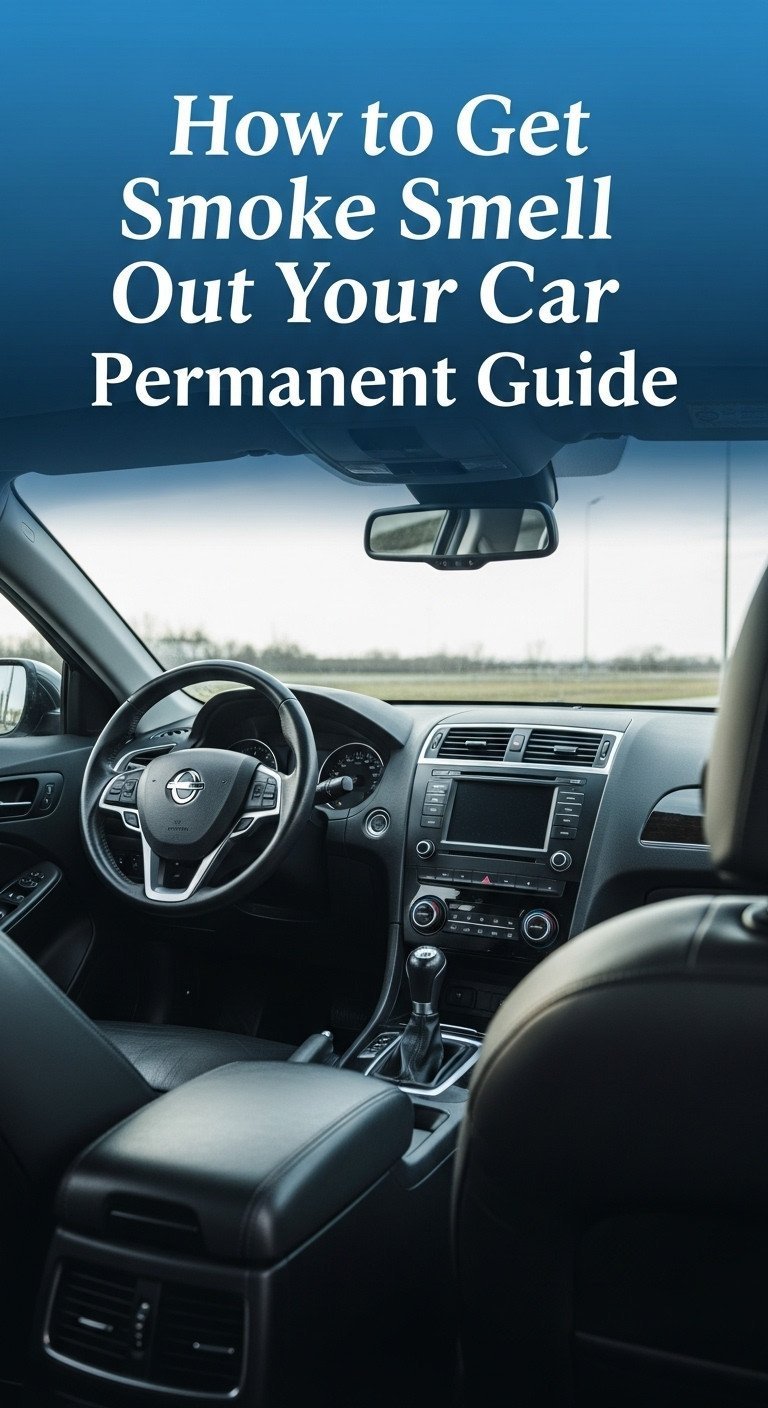 how to get the smell of smoke out your car