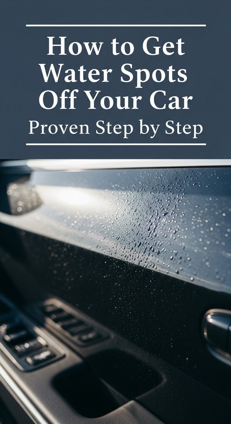 how to get water spots off a car