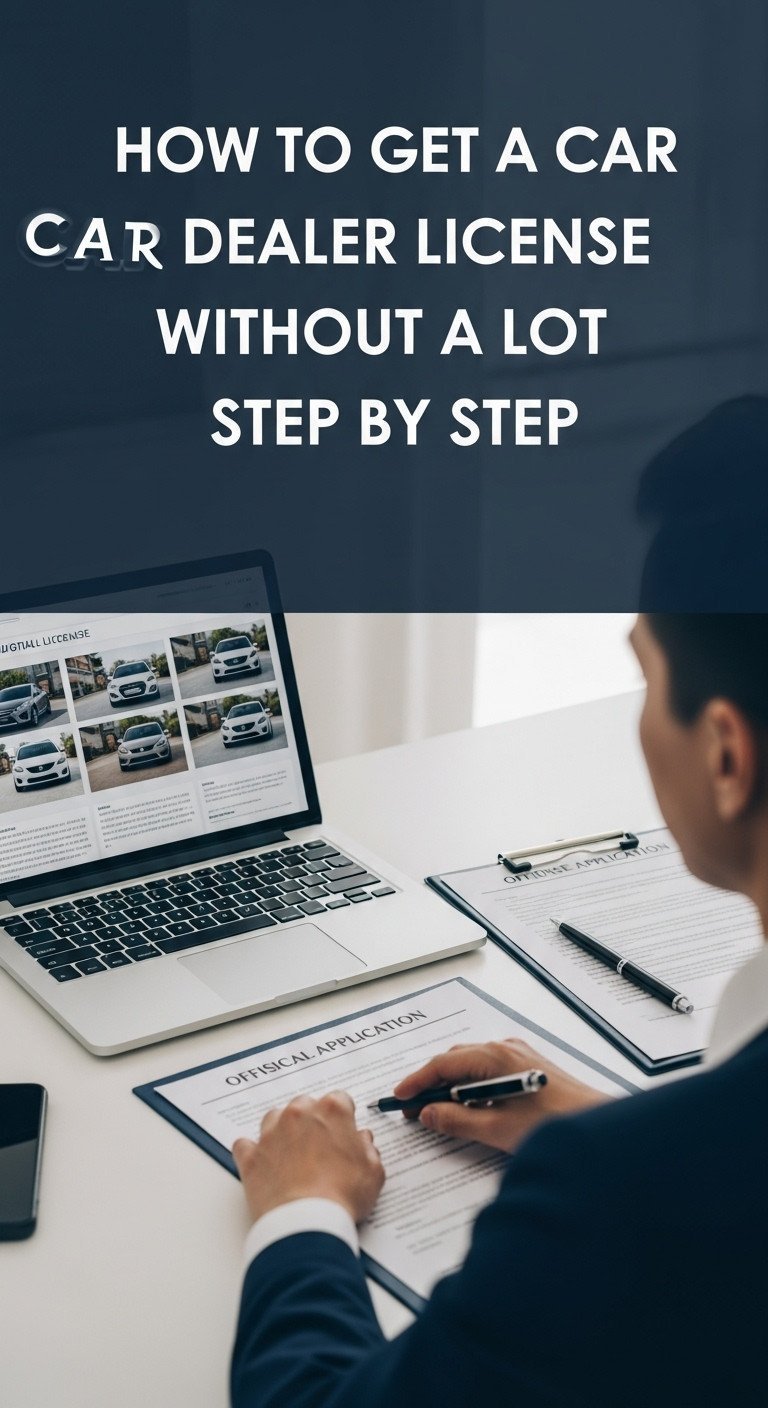 how to get a car dealer license without a lot