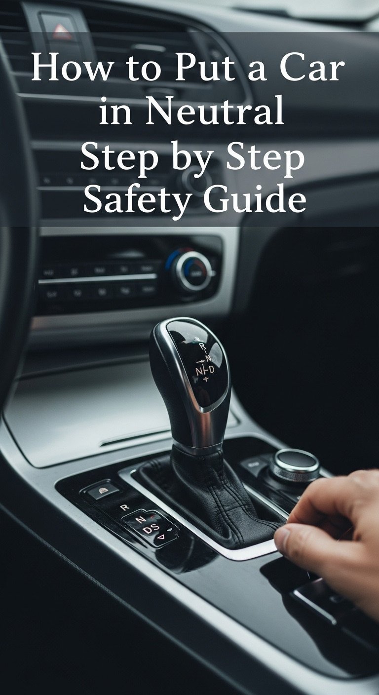 how to put car in neutral