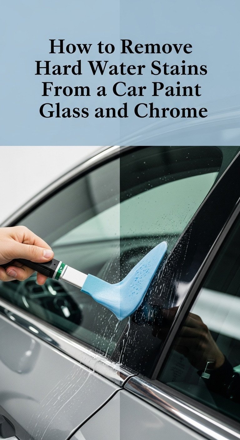 how to remove hard water stains from a car