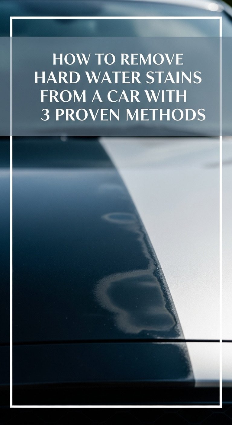 how to remove hard water stains from car