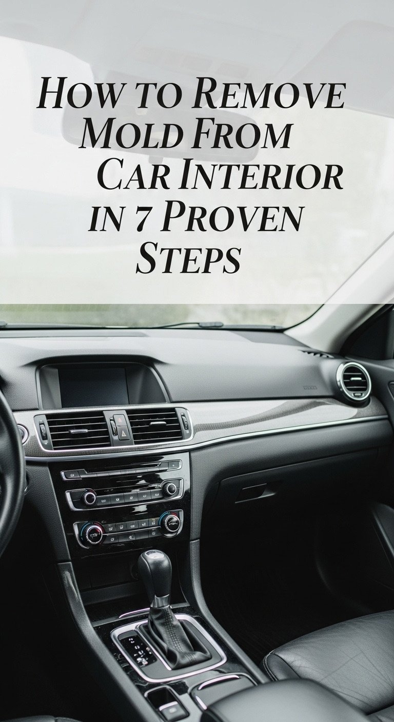 How to Remove Mold From Car Interior in 7 Proven Steps 1 how to remove mold from a car interior