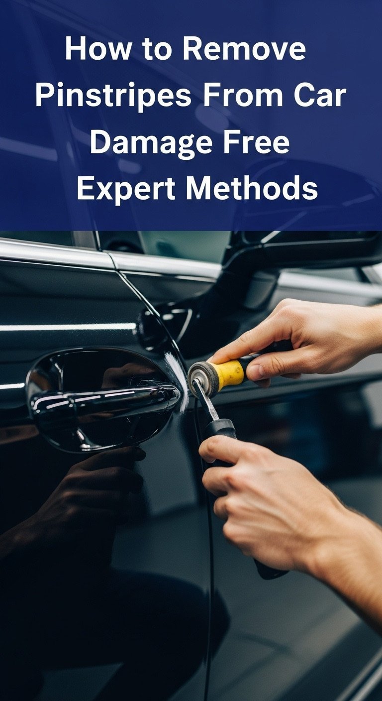 how to remove pinstripes from car