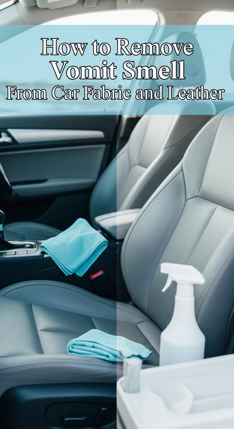 How to Remove Vomit Smell From Car Fabric and Leather 1 how to remove vomit smell from car