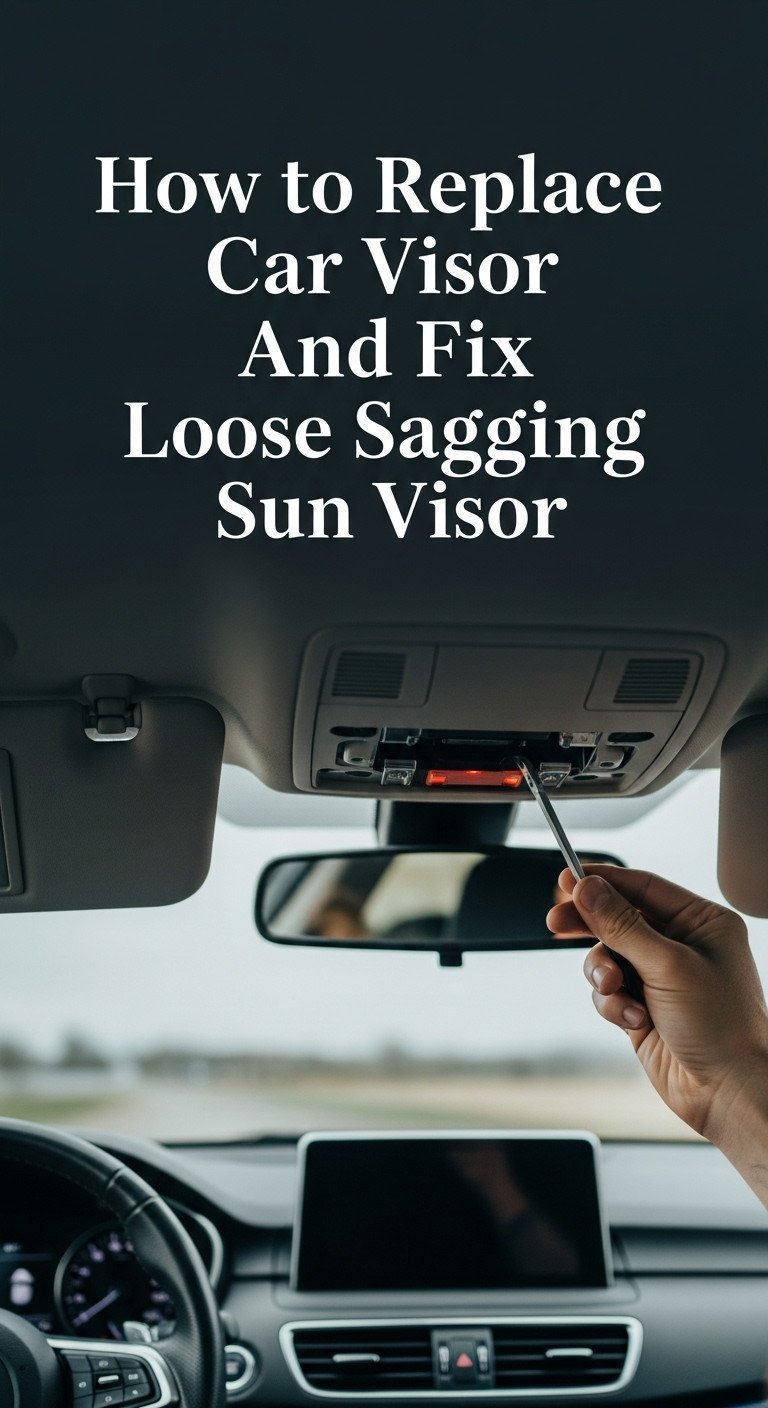 how to replace car visor