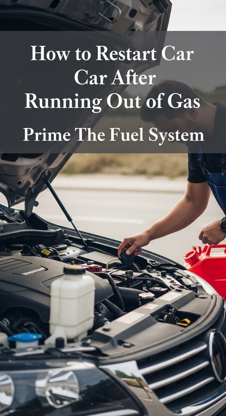 how to restart car after running out of gas