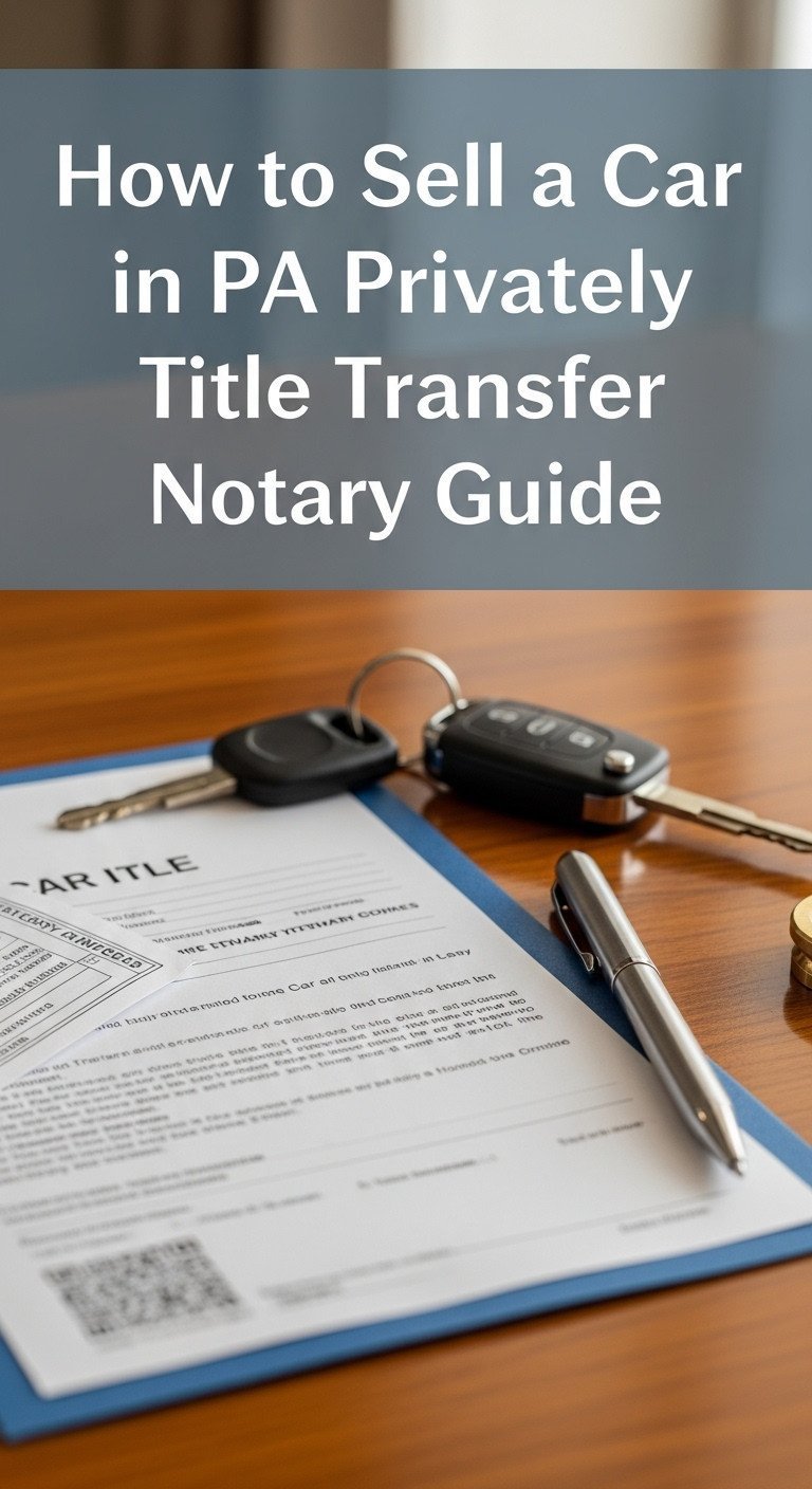 how to sell a car in pa privately