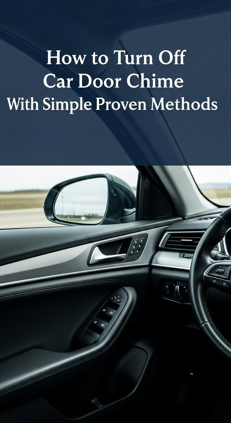 how to turn off car door chime