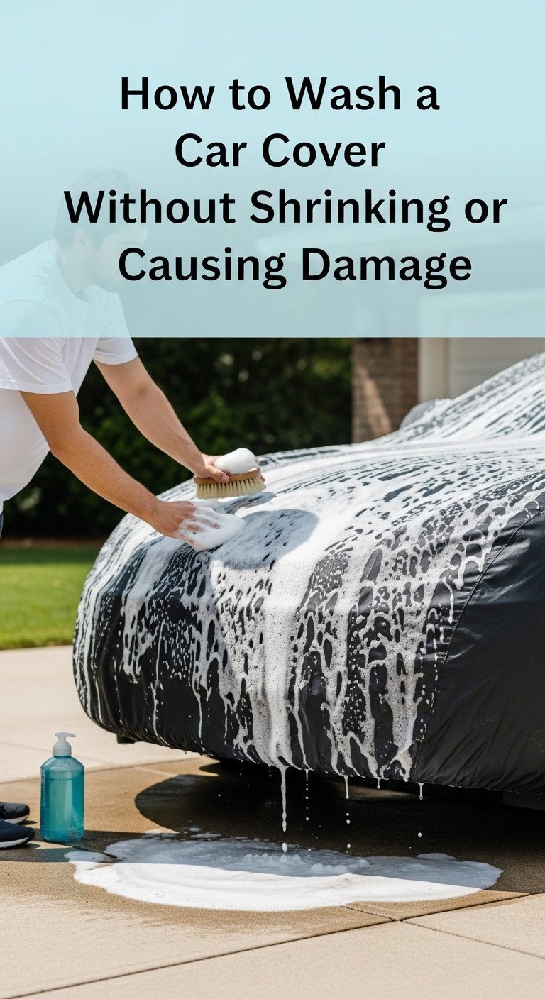 how to wash car cover