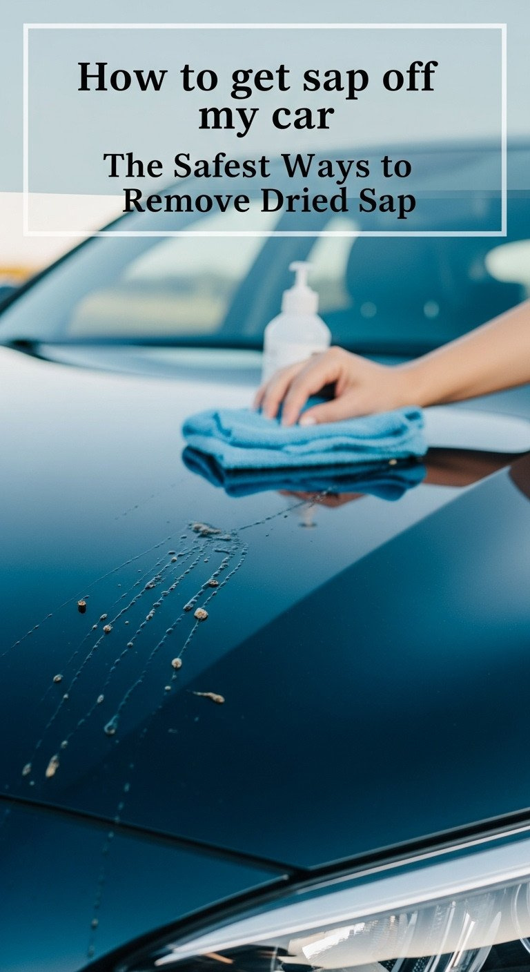 how to get sap off my car