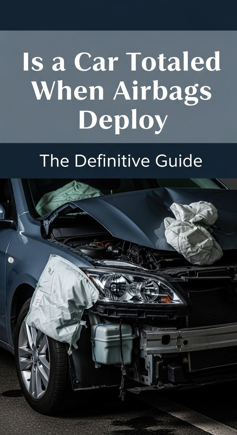 is a car totaled when the airbags deploy