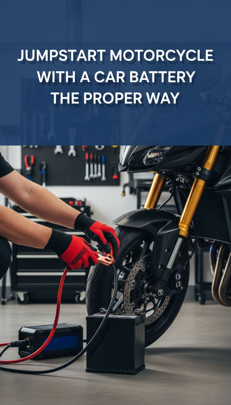 can you jumpstart a motorcycle with a car battery