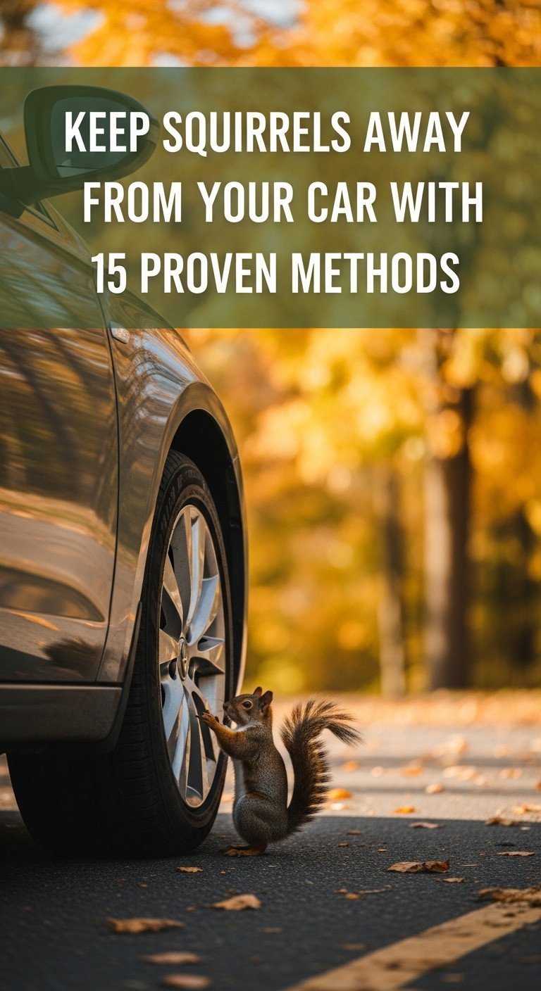 how to keep squirrels away from car