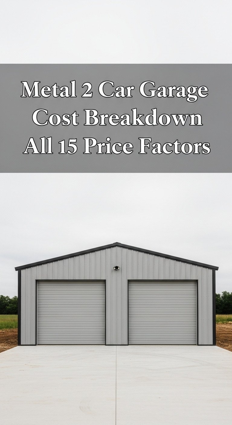 how much is a metal 2 car garage
