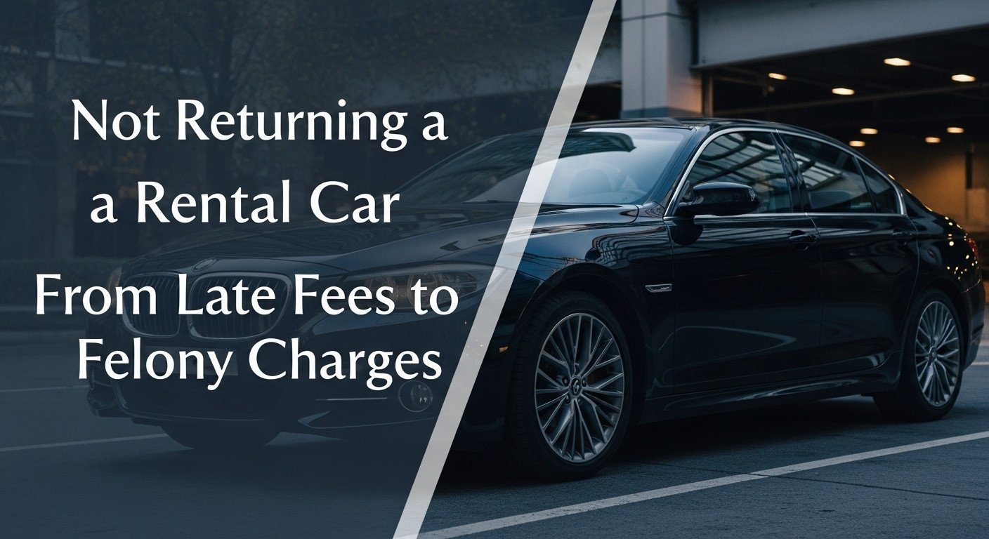 Not Returning a Rental Car From Late Fees to Felony Charges