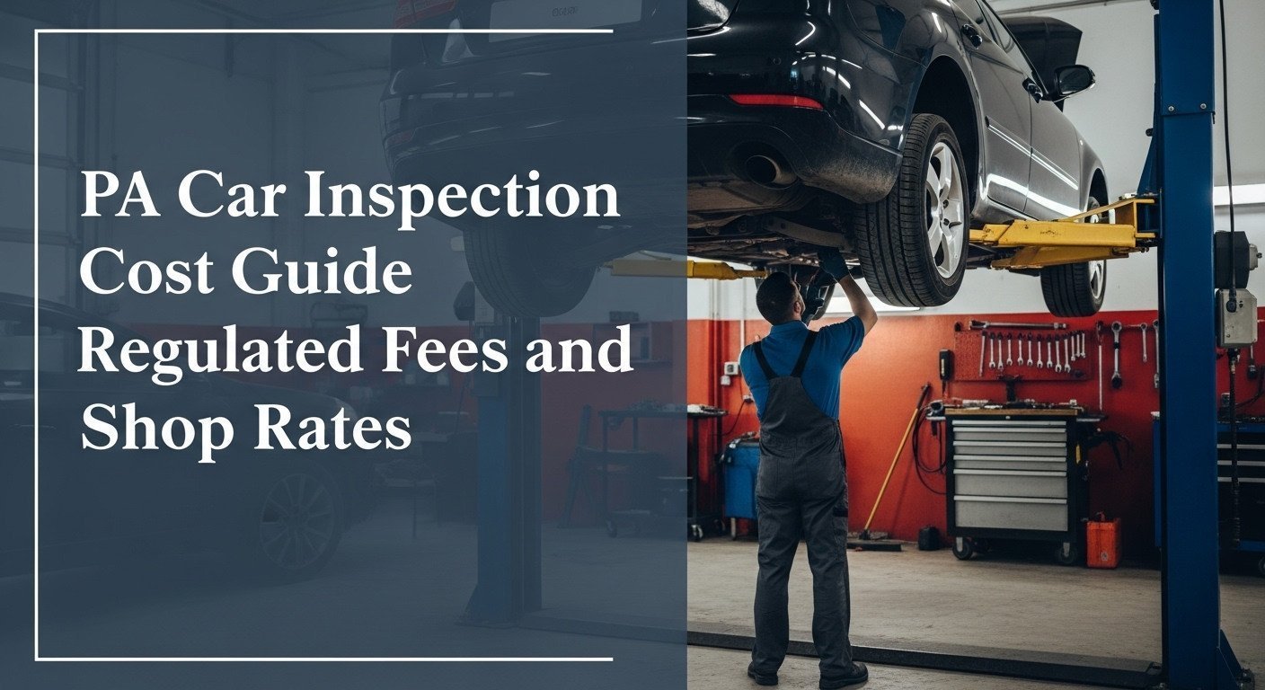PA Car Inspection Cost Guide Regulated Fees and Shop Rates