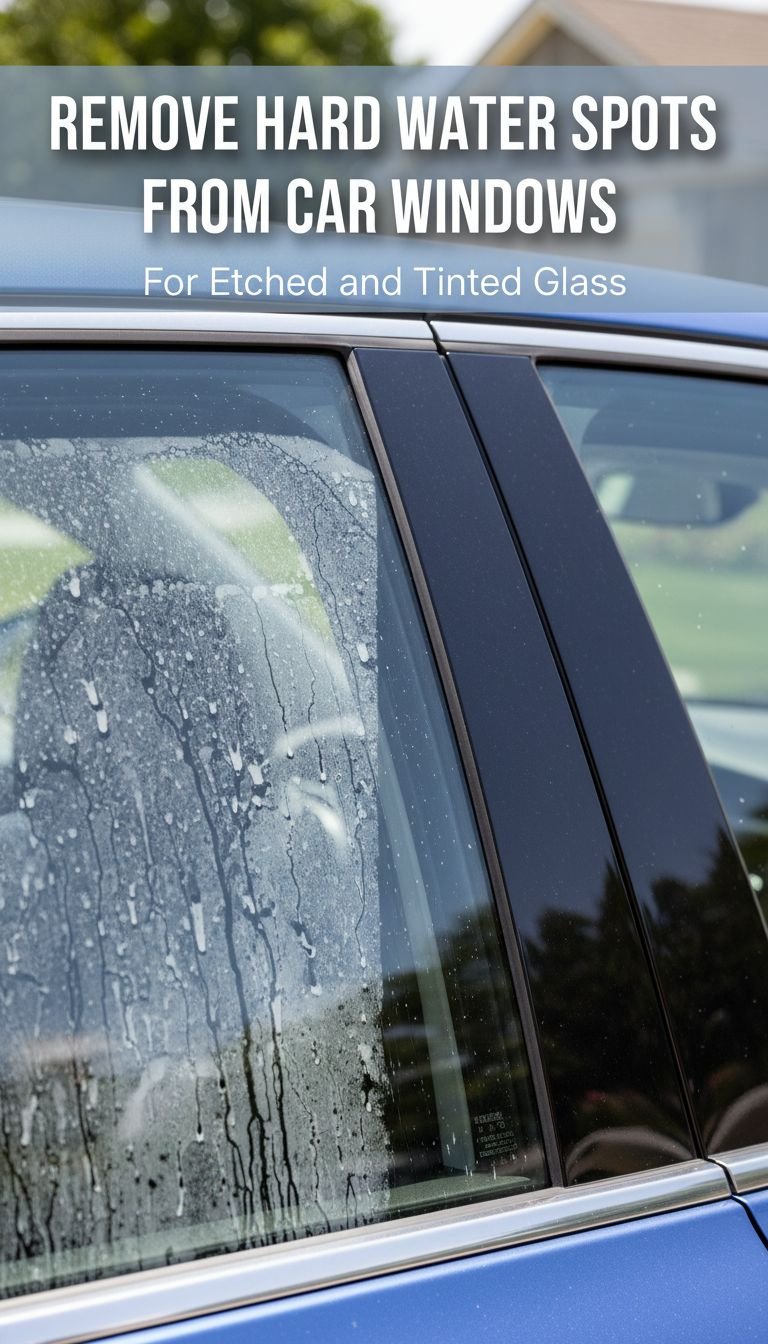 how do you remove hard water spots from car windows