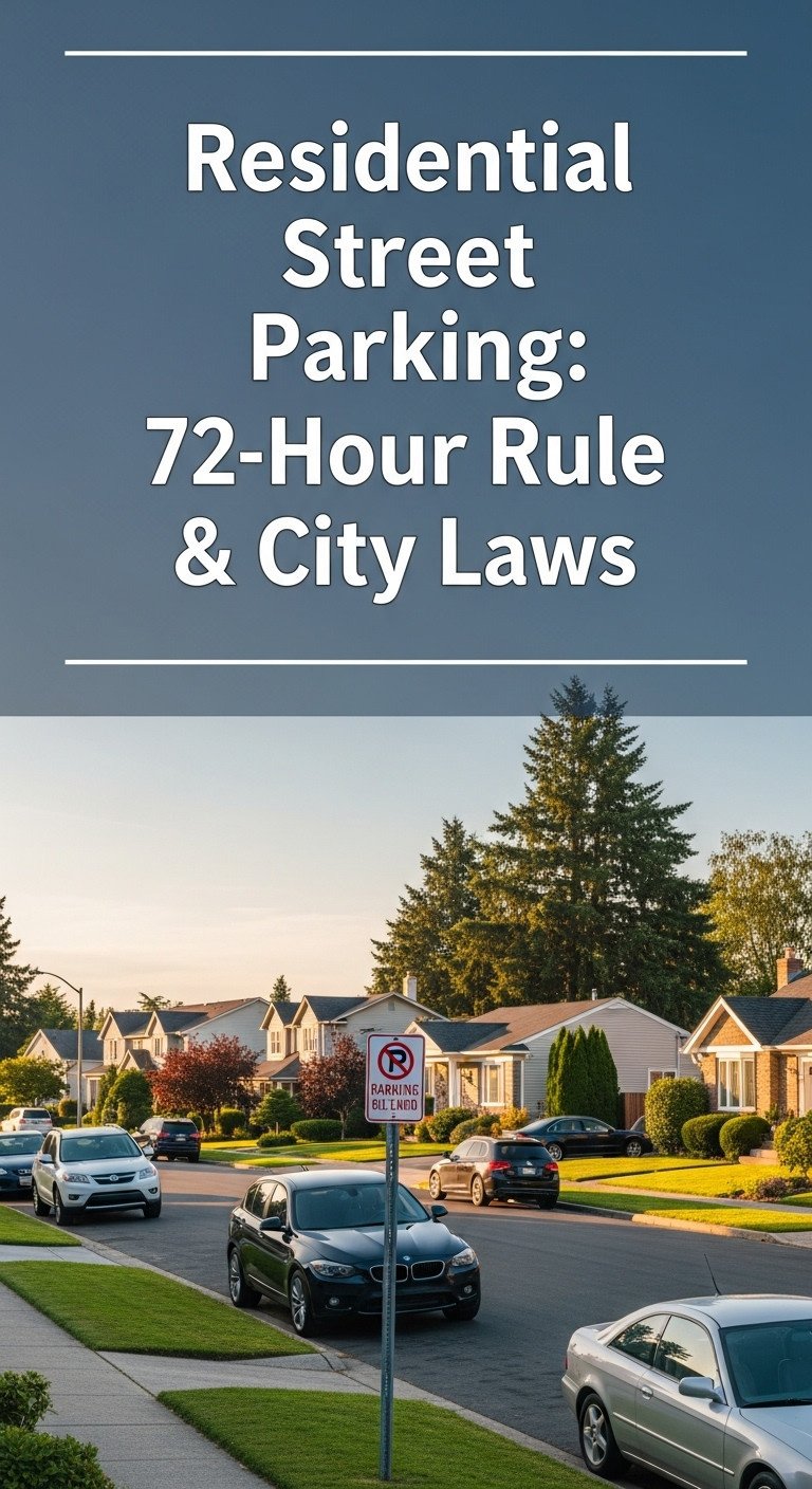 how long can a car be parked on residential street