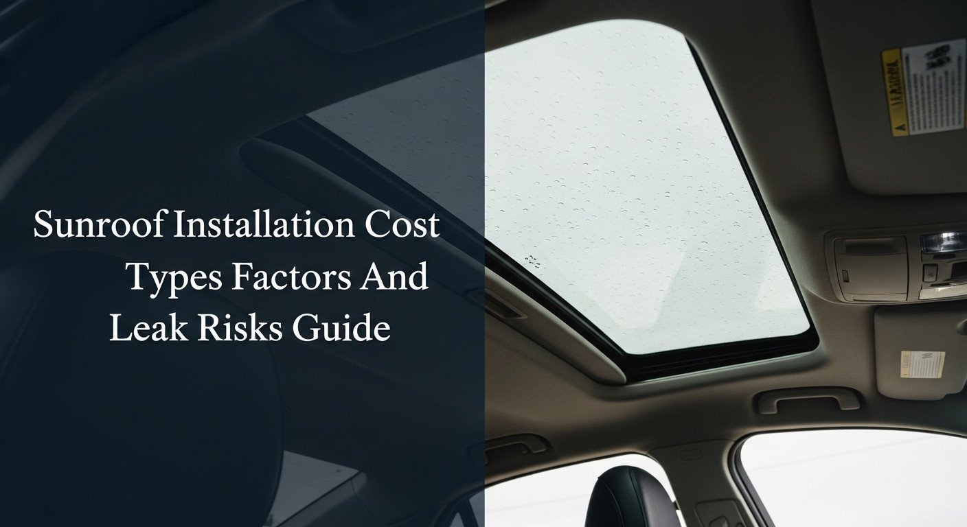 Sunroof Installation Cost Types Factors And Leak Risks Guide