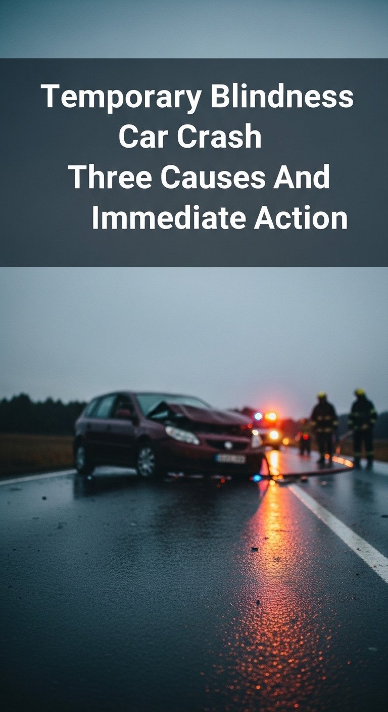 can a car crash cause temporary blindness
