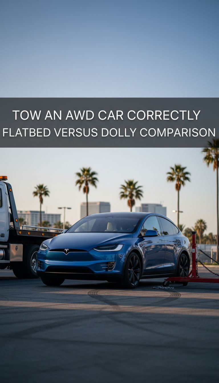 Tow an AWD Car Correctly Flatbed Versus Dolly Comparison 1 how do you tow an awd car