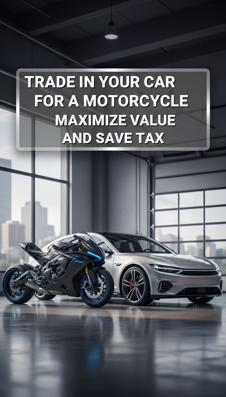 can you trade in a car for a motorcycle