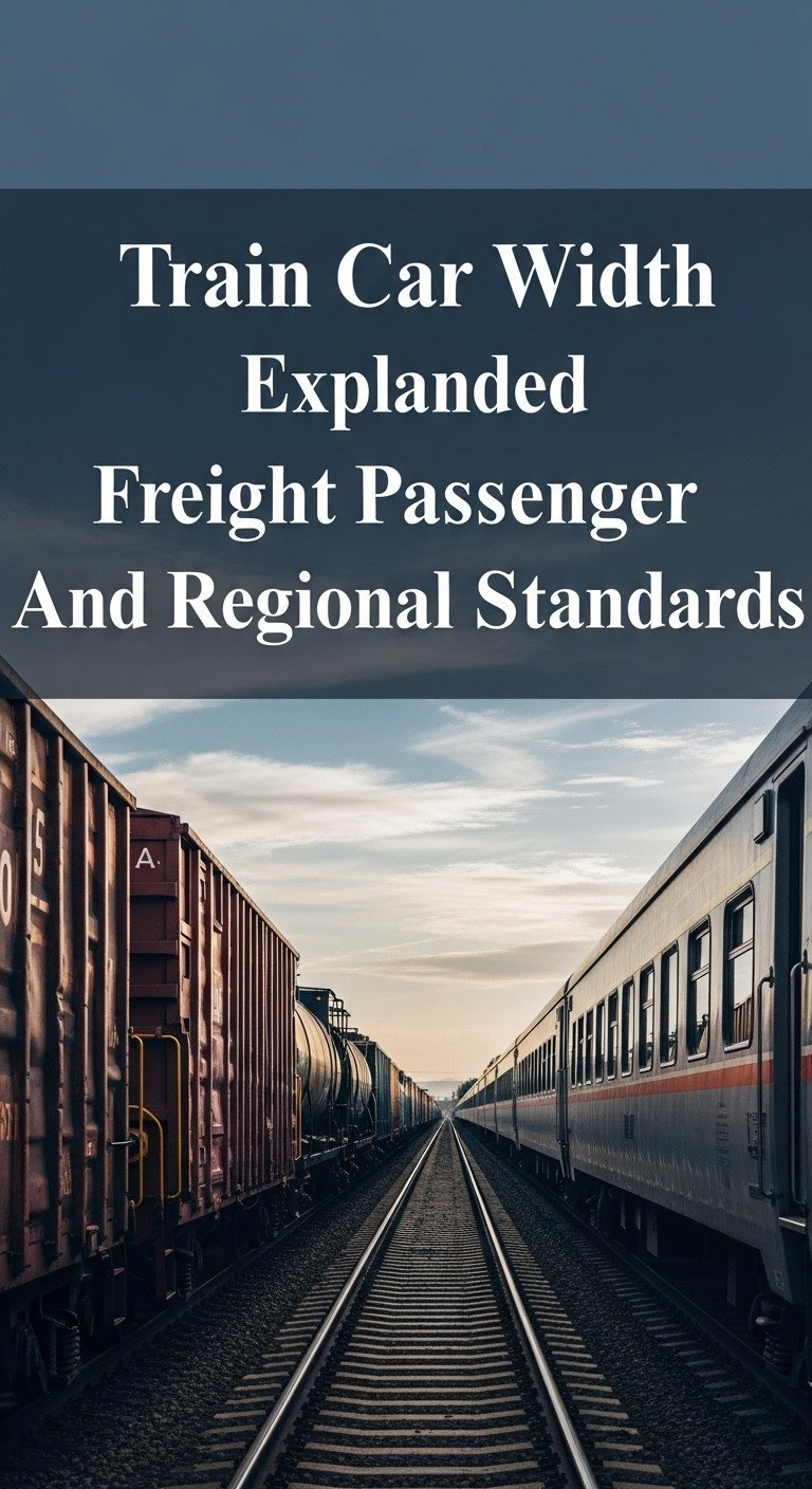 how wide is a train car