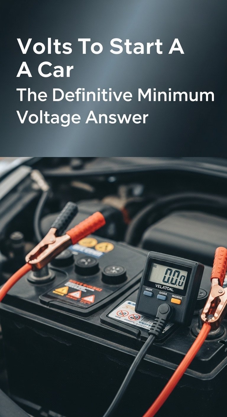 how much volts to start a car