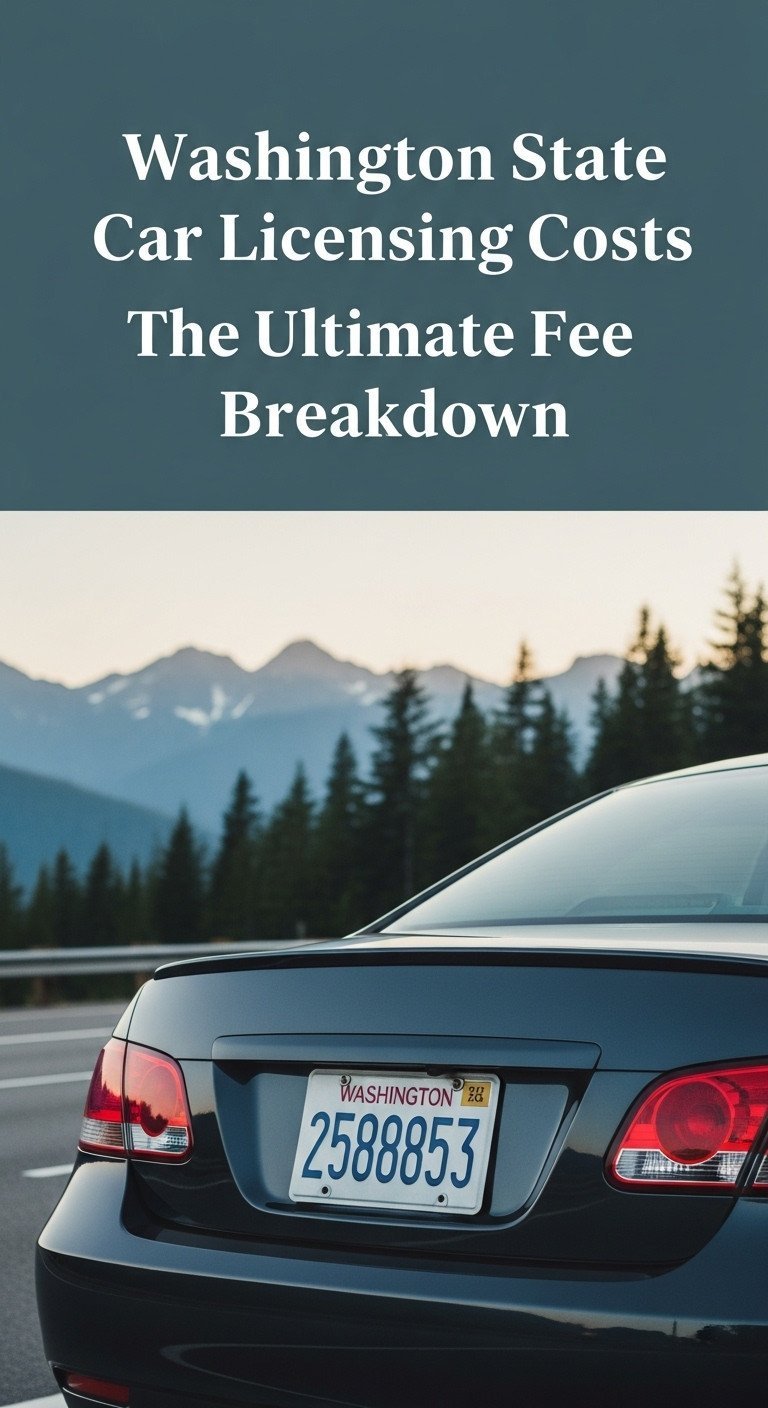 Washington State Car Licensing Costs The Ultimate Fee Breakdown 1 how much to license a car in washington state