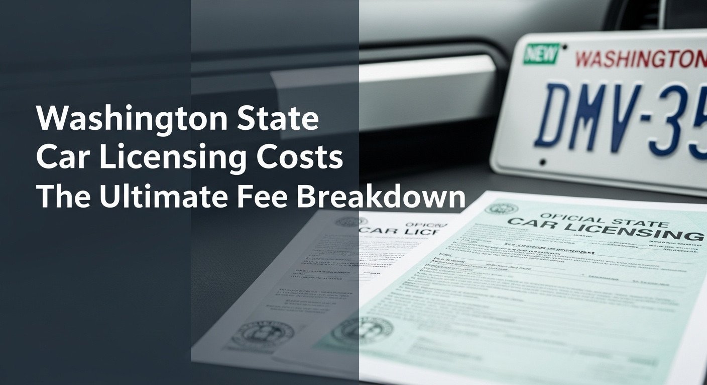 Washington State Car Licensing Costs The Ultimate Fee Breakdown