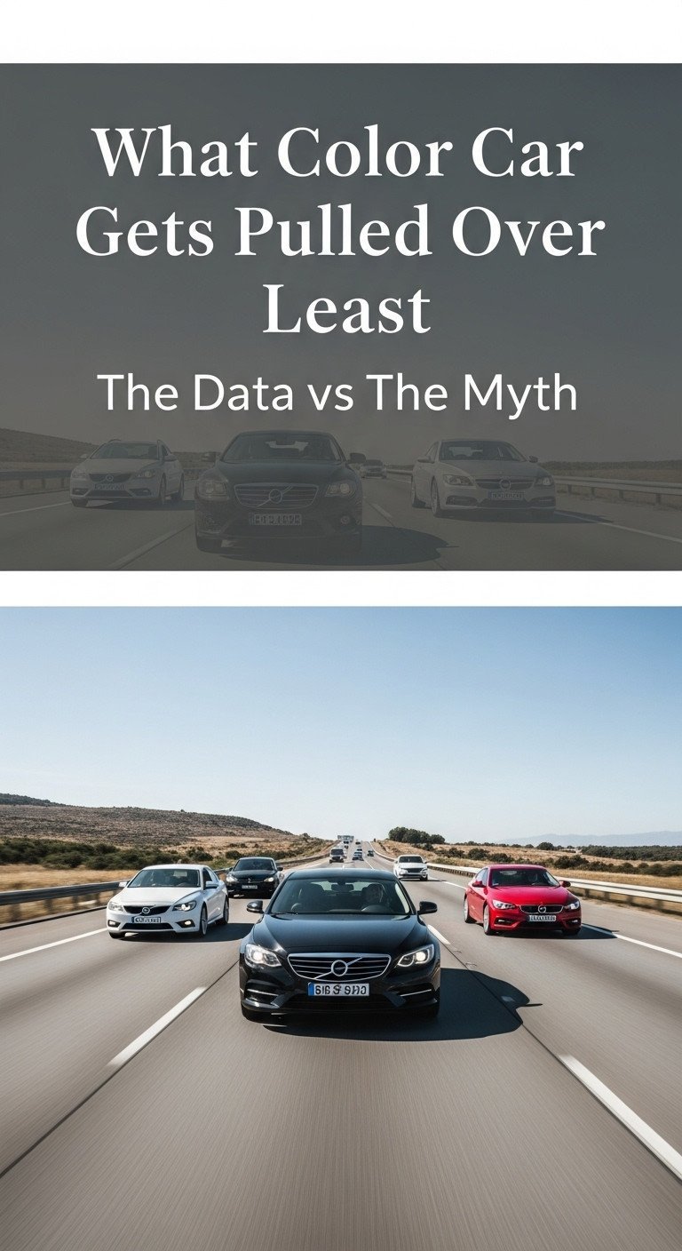 what color car gets pulled over the least