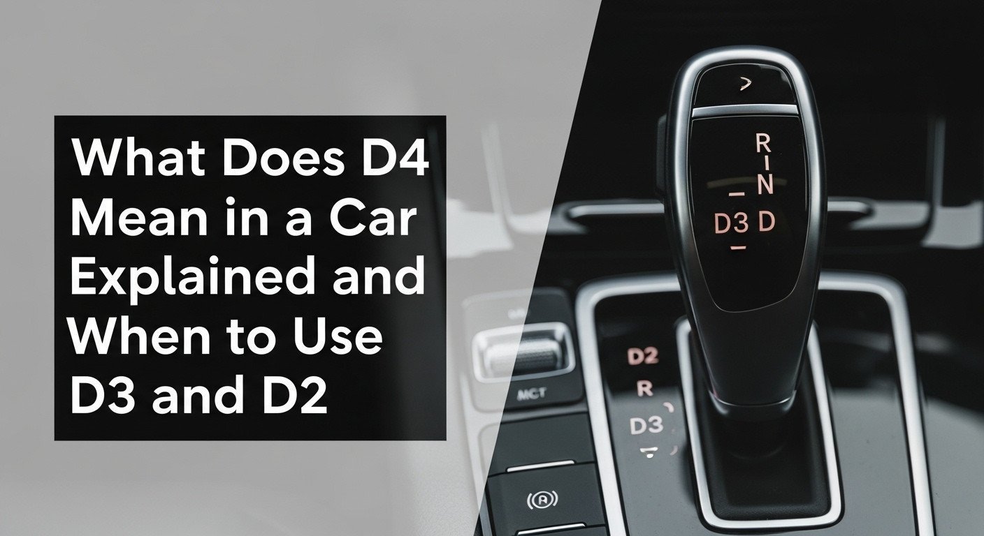 What Does D4 Mean in a Car Explained and When to Use D3 and D2