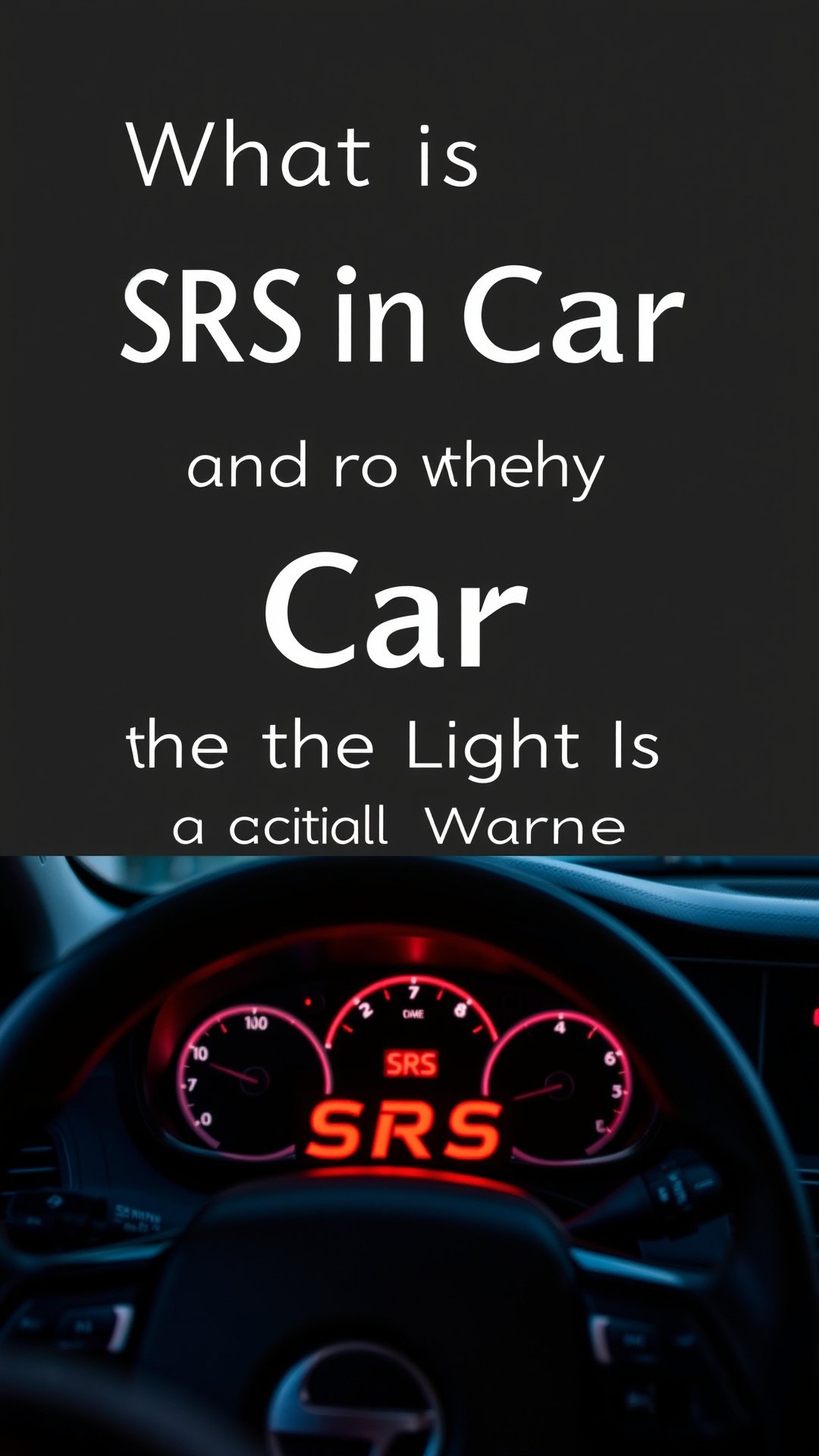 What Is SRS in a Car and Why the Light Is a Critical Warning 1 what is srs in car