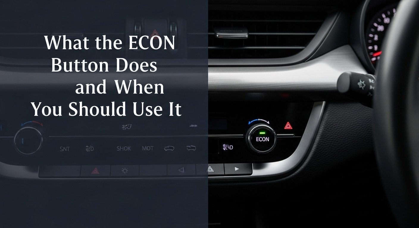 What the ECON Button Does and When You Should Use It