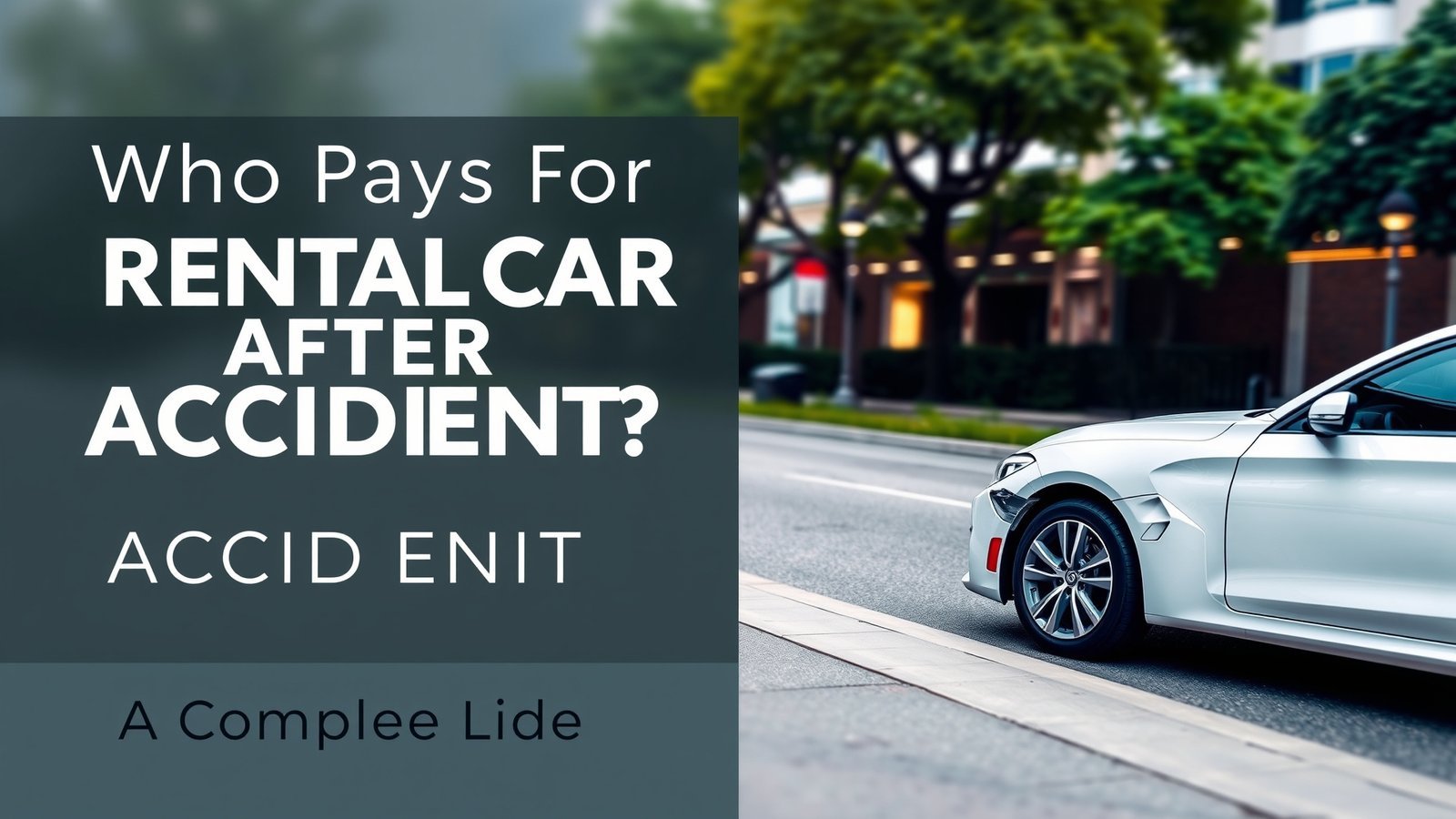 Who Pays for Rental Car After Accident A Complete Guide