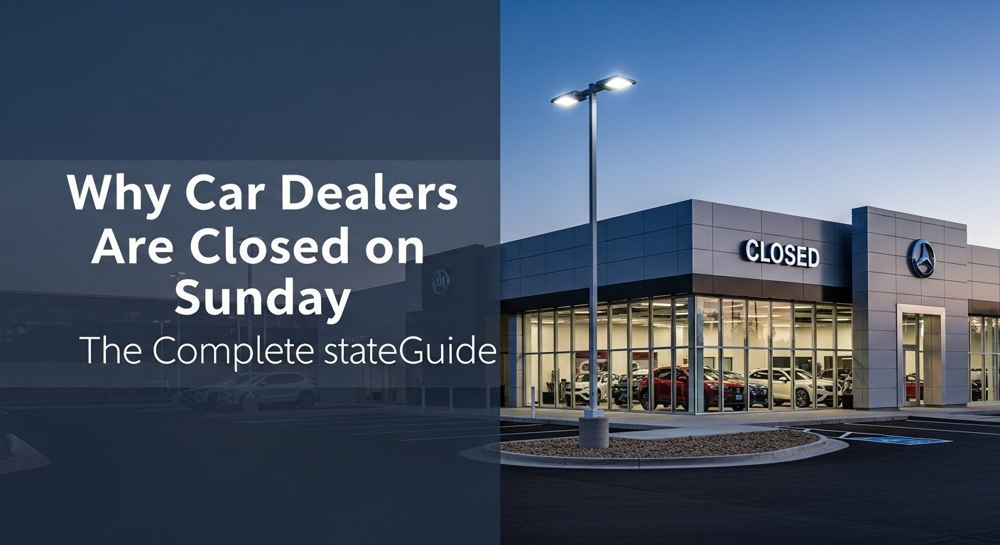 Why Car Dealers Are Closed on Sunday The Complete State Guide