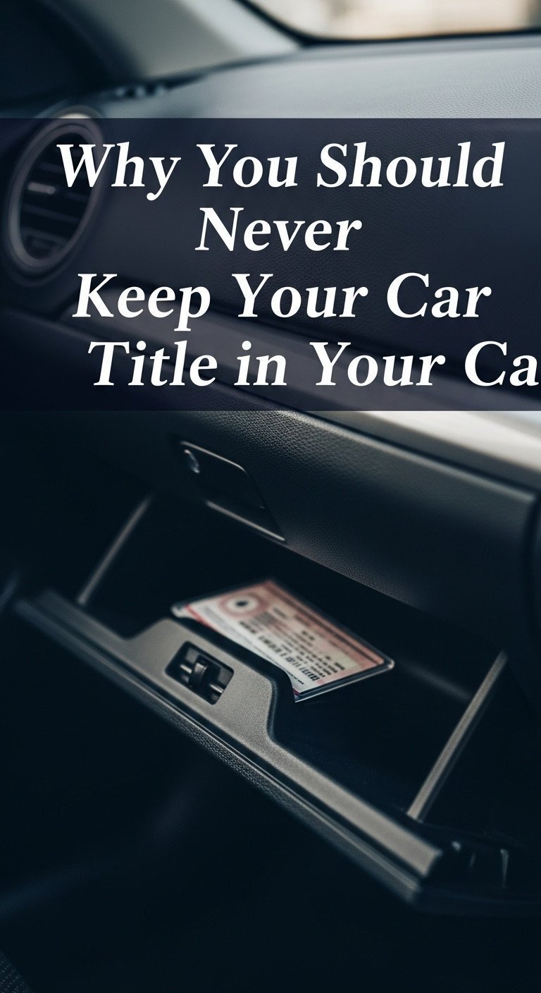 should you keep your title in your car