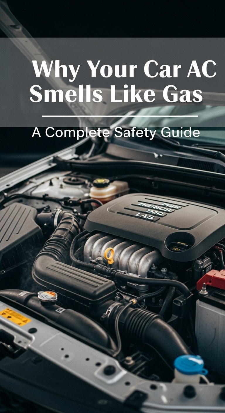 why does my car ac smell like gas