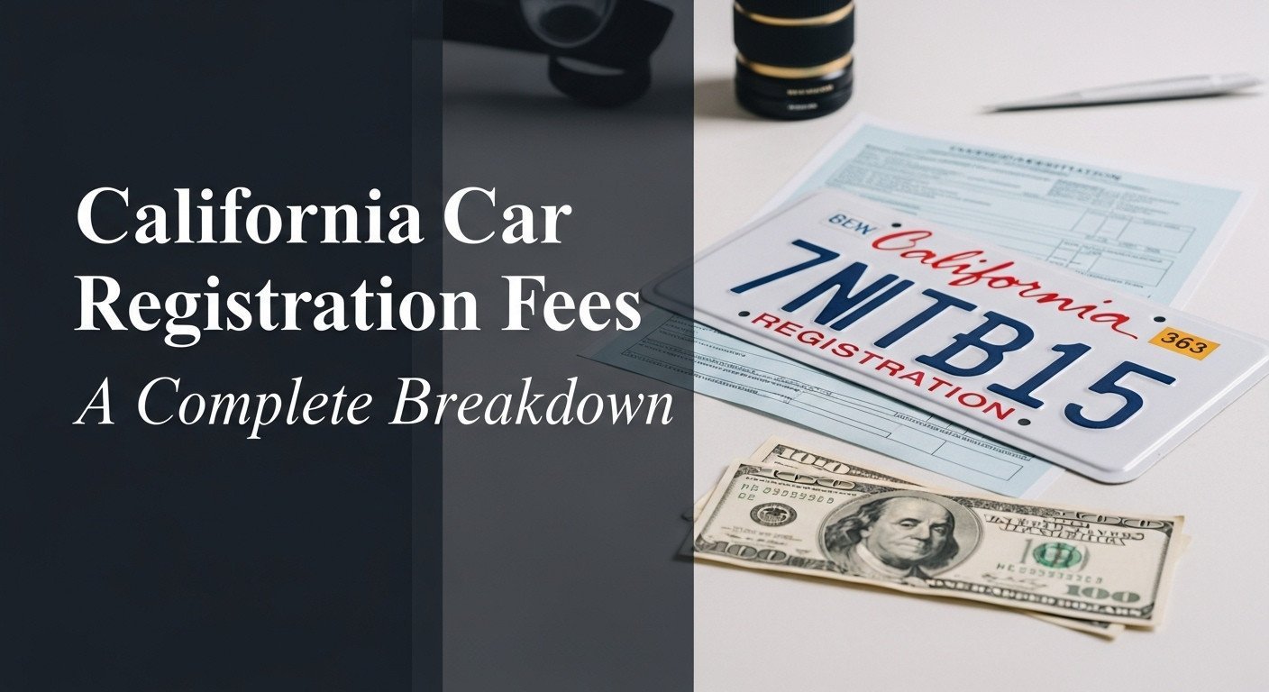 California Car Registration Fees [year] A Complete Breakdown