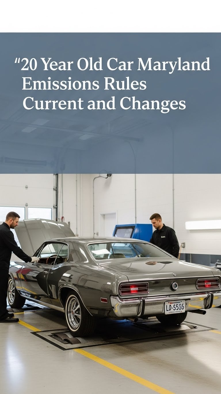 does a 20 year old car need emissions in md