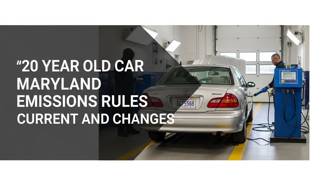 20 Year Old Car Maryland Emissions Rules Current and [year] Changes