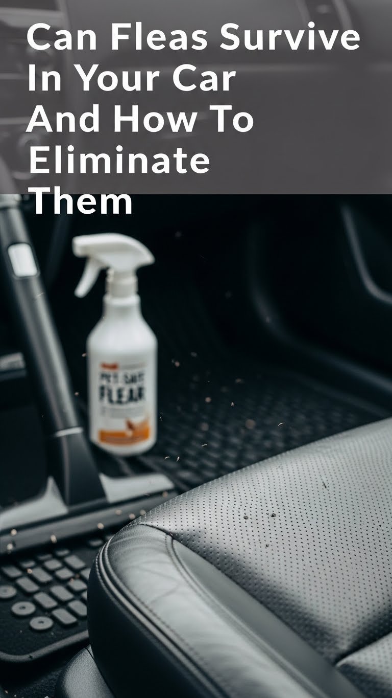 can fleas survive in a car