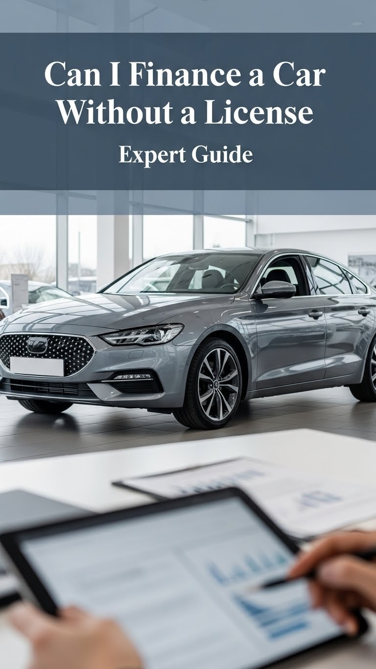 can i finance a car without a license