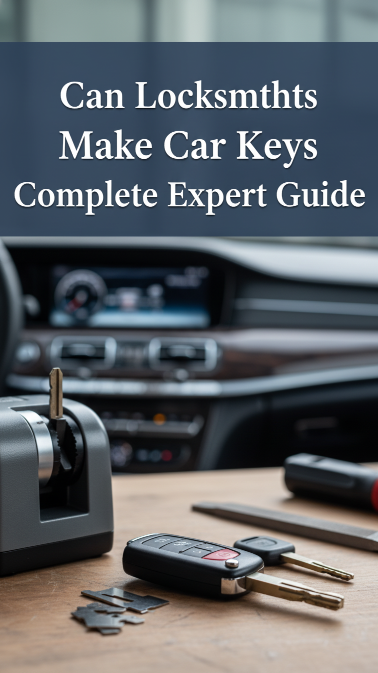 can locksmiths make car keys