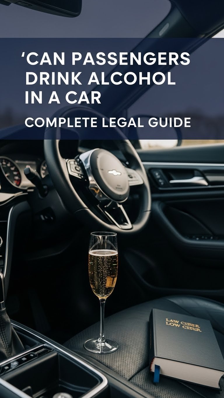 can the passenger in a car drink alcohol