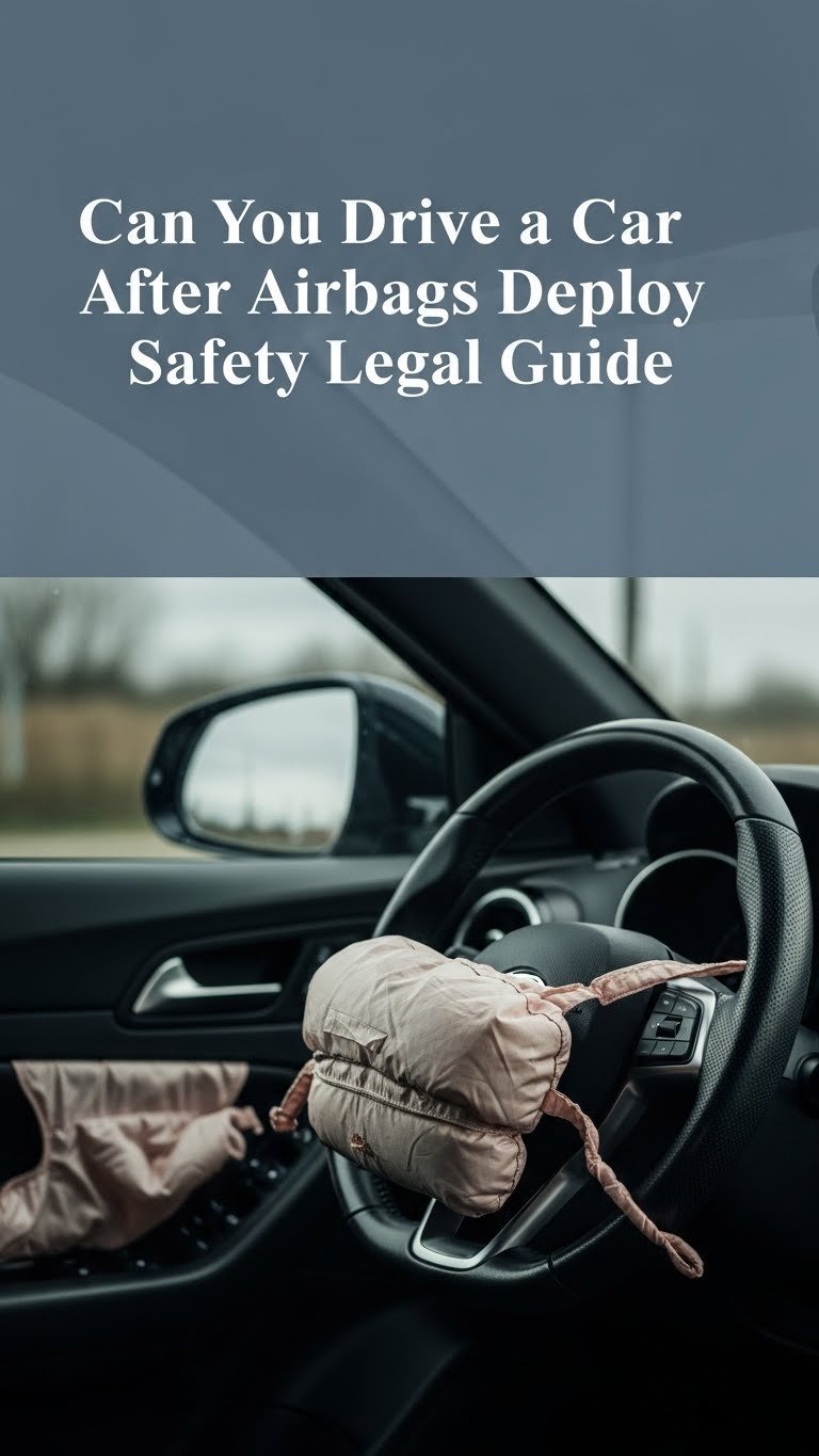 can you drive a car after airbags deploy